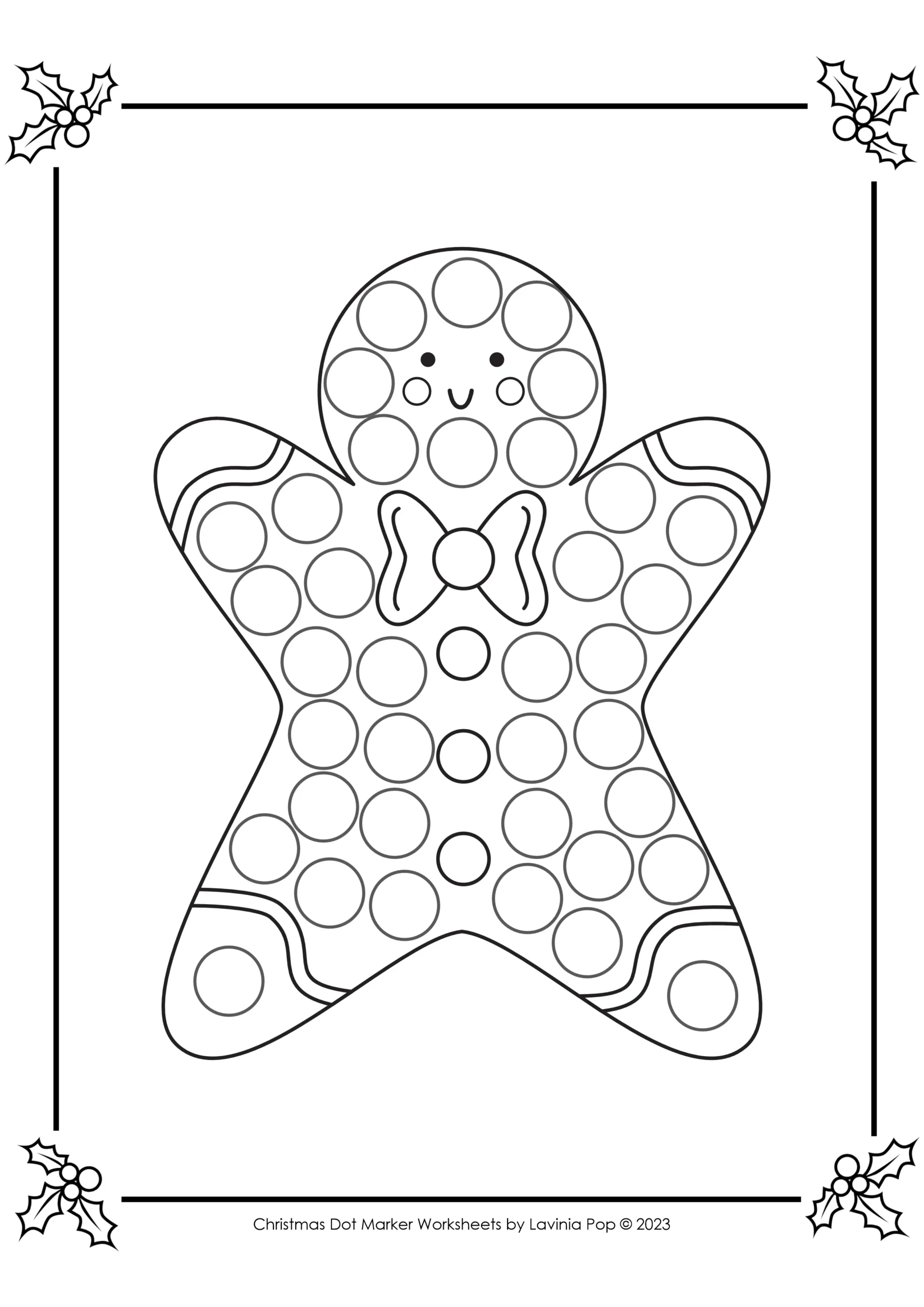 free christmas dot marker fine motor pages | do-a-dot